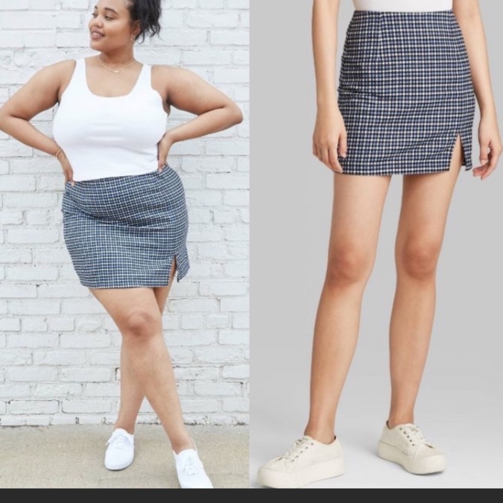 Wild fable plaid mini skirt